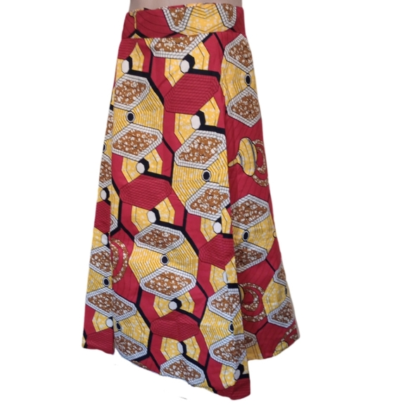 Dududai Dresses & Skirts - African print wrap skirt